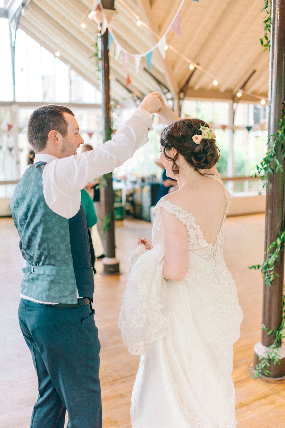 Jade wore Mori Lee for her elegant Victorian glasshouse wedding at Hexham Gardens. Photography by Sarah-Jane Ethan.