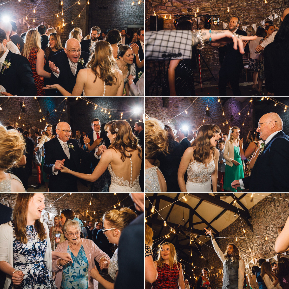 Caroline wore a Martina Liana gown for her elegant rainy day barn wedding. Images captured by Red On Blonde Photography.