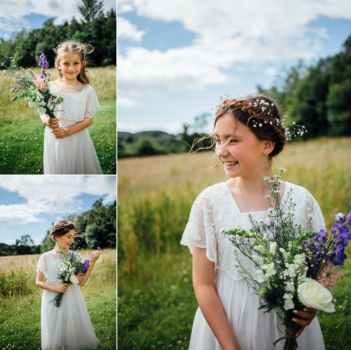 Laurie wore a blush pink tulle gown by Allure Bridals for her English country, vintage inspired wedding. Photography by Rachael Fraser.