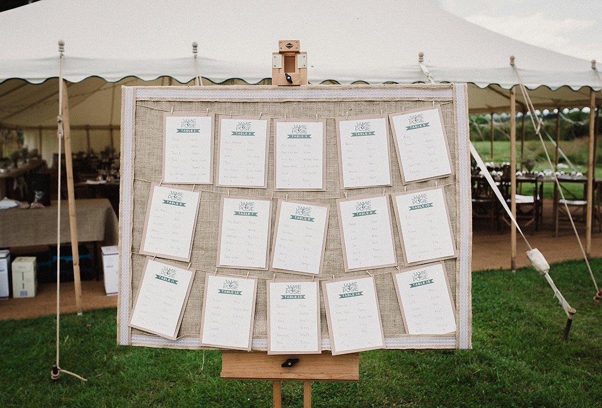 Posie wore a Delphine Manivet gown for her rustic, handmade, outdoor handfasting ceremony, captured by Amy Taylor Imaging.