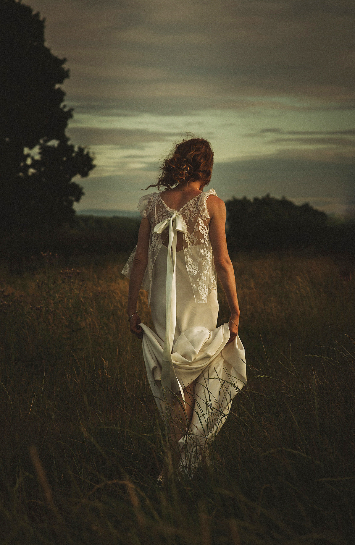 A Delphine Manivet Gown For A Romantic And Bohemian Outdoor Wedding ...