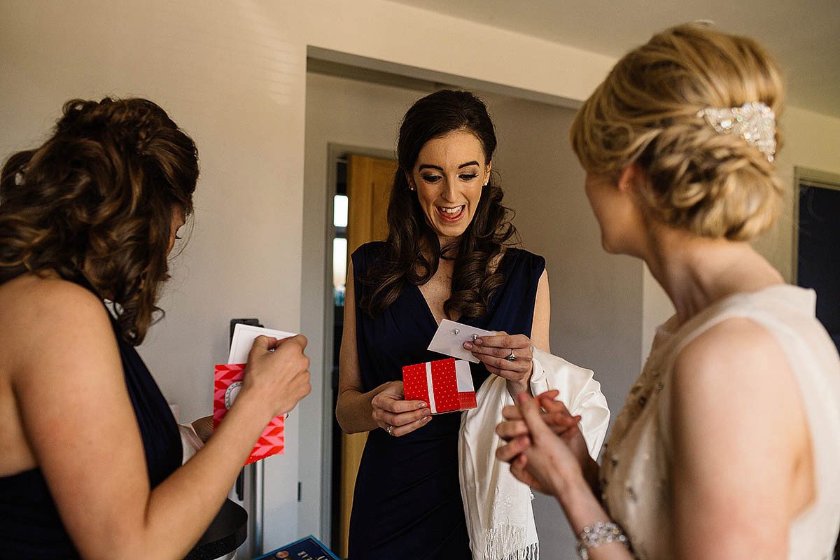 Michelle wore a chic, beaded, Jenny Packham gown for her elegant Sussex barn wedding. Photography by Paul Joseph.