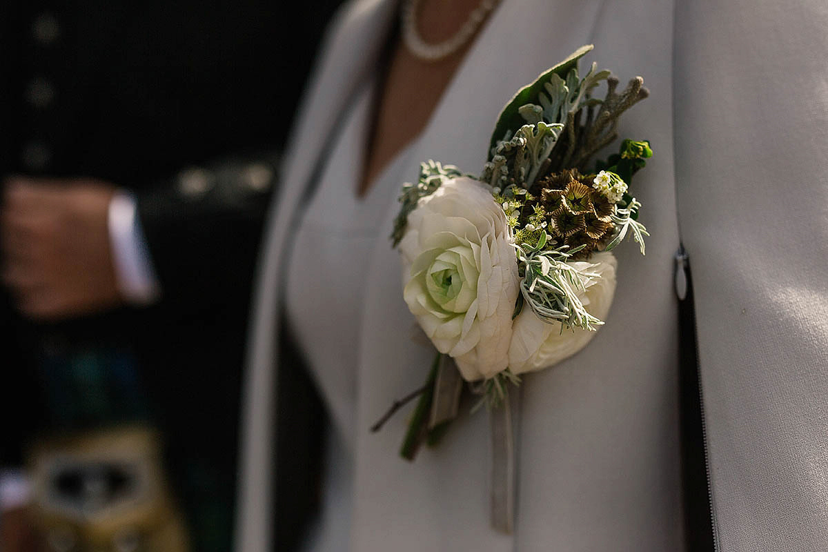 Michelle wore a chic, beaded, Jenny Packham gown for her elegant Sussex barn wedding. Photography by Paul Joseph.