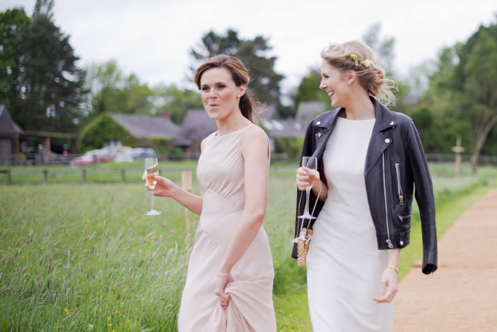 A Black Leather Jacket and Belle & Bunty Gown for a Romantic Wildflower Meadow Wedding 8 wpid463945 black leather jacket belle bunty 54