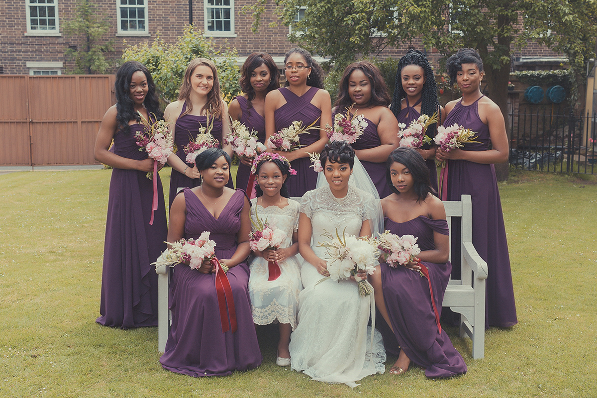 David s Bridal Velvet Suits for a Glamorous Multicultural