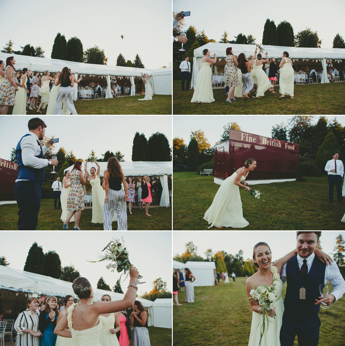 Katie wore a Catherne Deane gown from Leonie Claire bridal boutique in Hove, for her lovely summer garden wedding. Photography by Manon Pauffin.