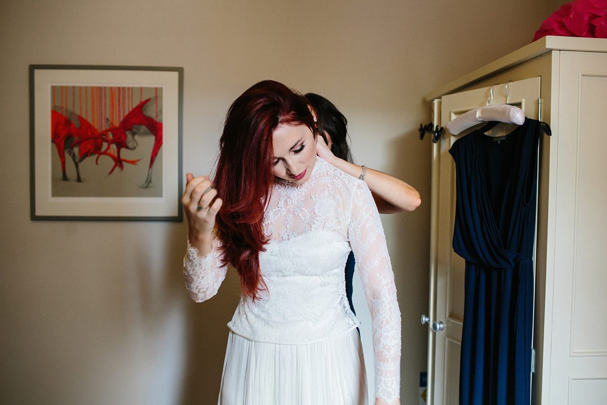 Kate and Lauren married in Catherine Deane and Candy Anthony gowns at Chelsea Town Hall in the Autumn. Photography by Cluadia Rose Carter.