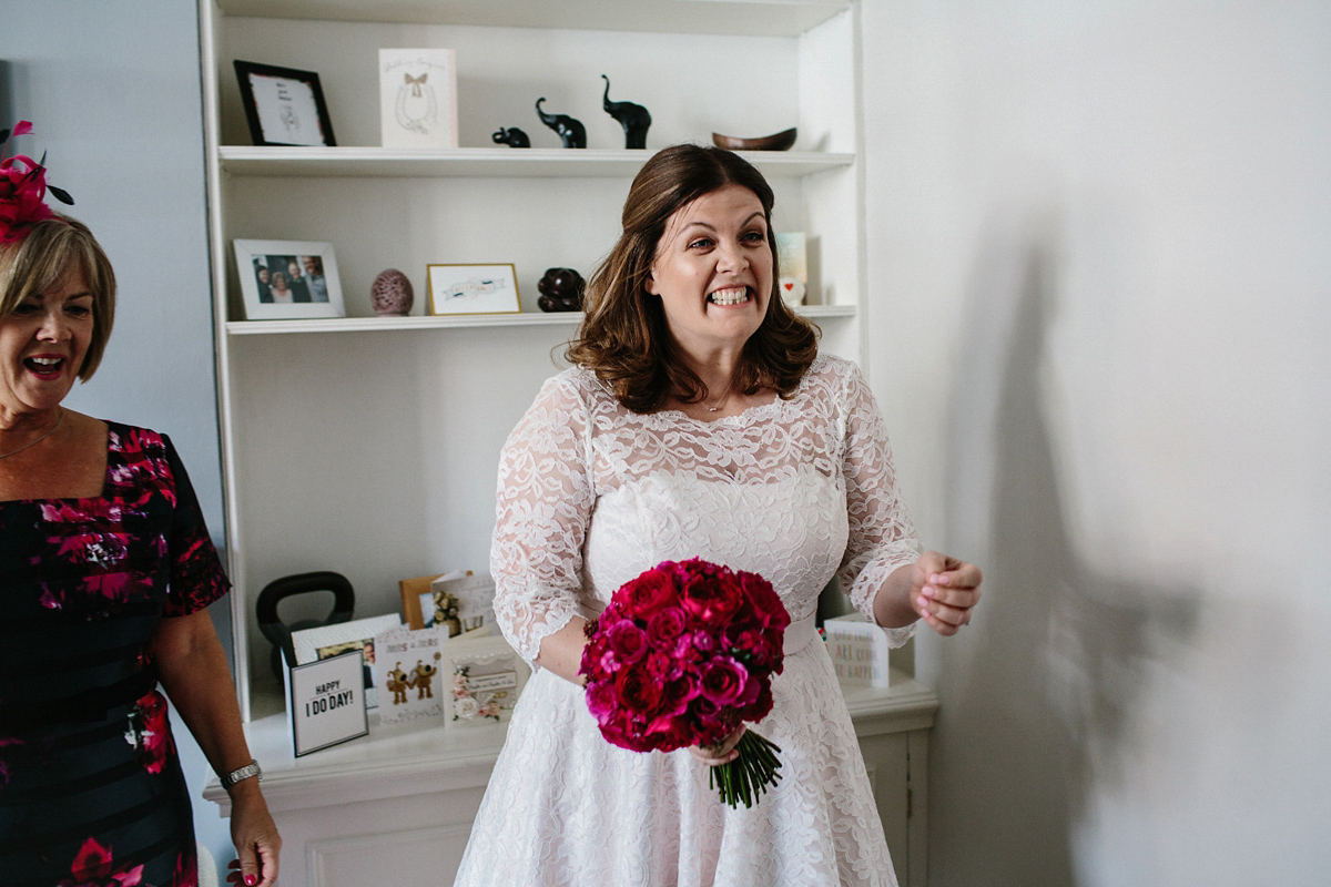 Kate and Lauren married in Catherine Deane and Candy Anthony gowns at Chelsea Town Hall in the Autumn. Photography by Cluadia Rose Carter.