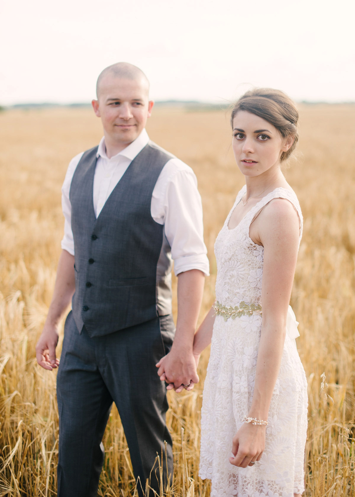 Short BHLDN dress wedding at home 1 1