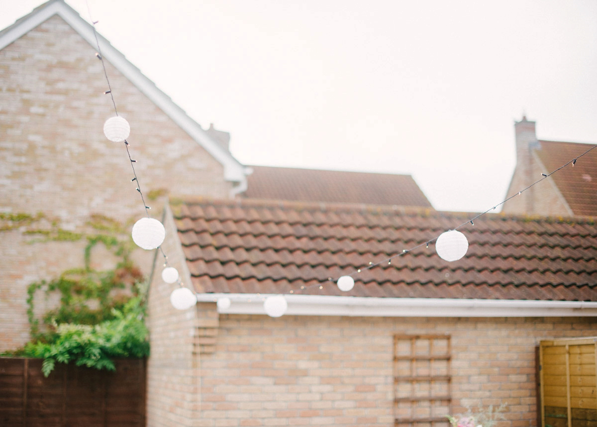 Short BHLDN dress wedding at home 40 1