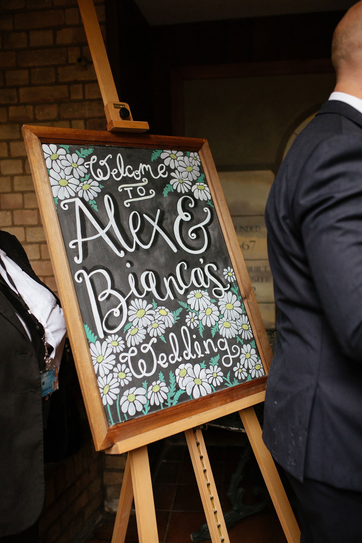 Bianca wore a Catherine Deane gown for her kitsch, cool and disco inspired London wedding. Photography by Emma Case.