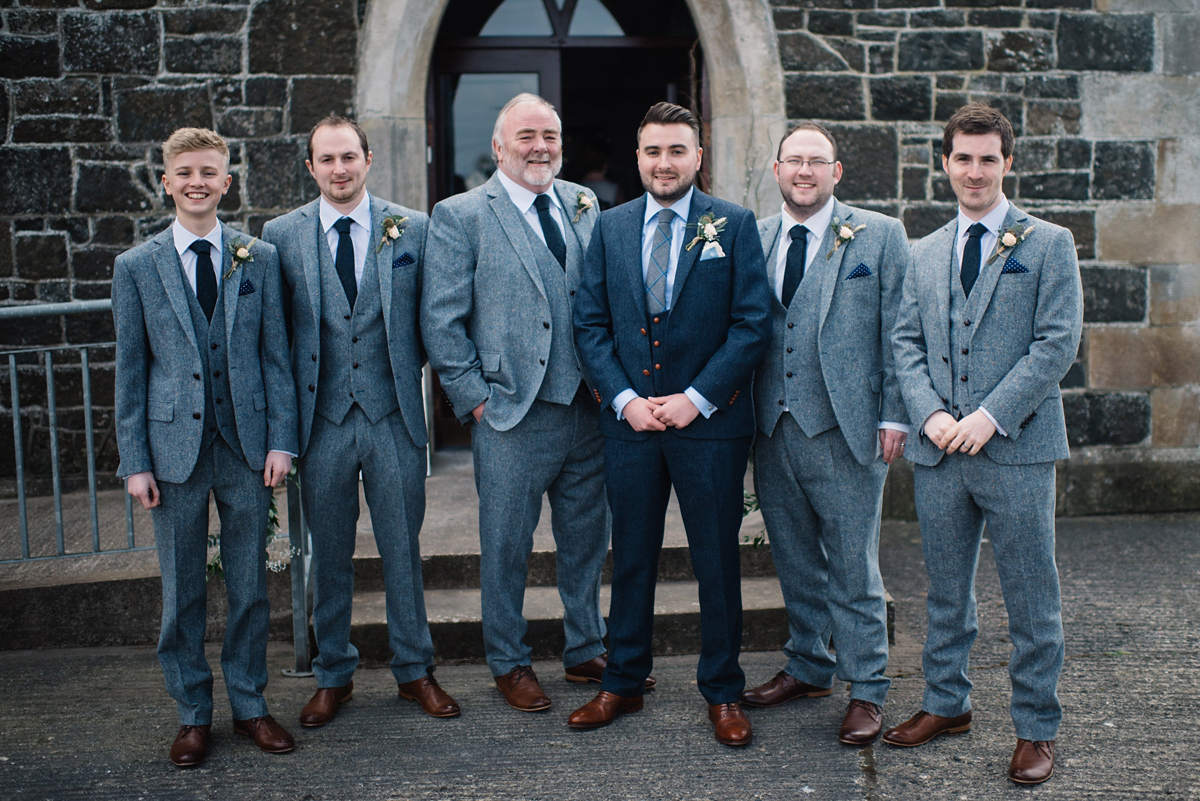 Bride Heidi wears Rime Arodaky separates for her French wedding in Ireland. Kat Mervyn Photography.