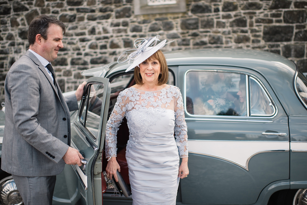 Bride Heidi wears Rime Arodaky separates for her French wedding in Ireland. Kat Mervyn Photography.