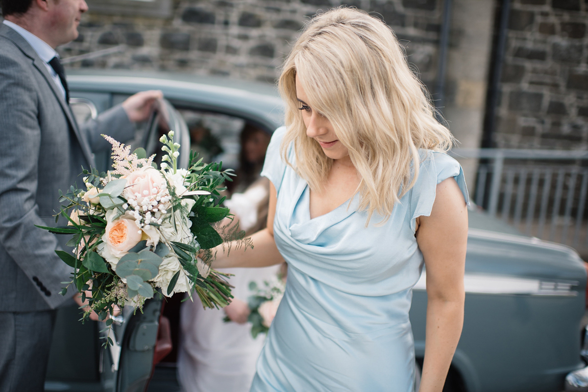 Bride Heidi wears Rime Arodaky separates for her French wedding in Ireland. Kat Mervyn Photography.