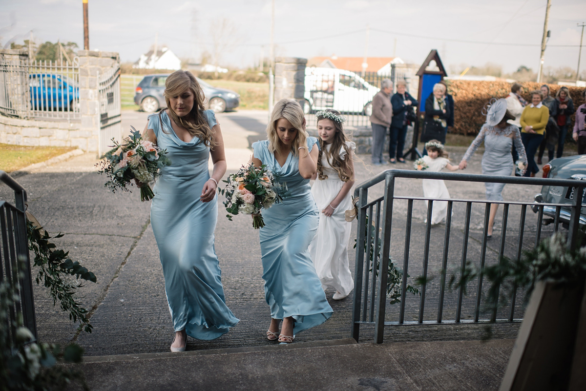 Bride Heidi wears Rime Arodaky separates for her French wedding in Ireland. Kat Mervyn Photography.