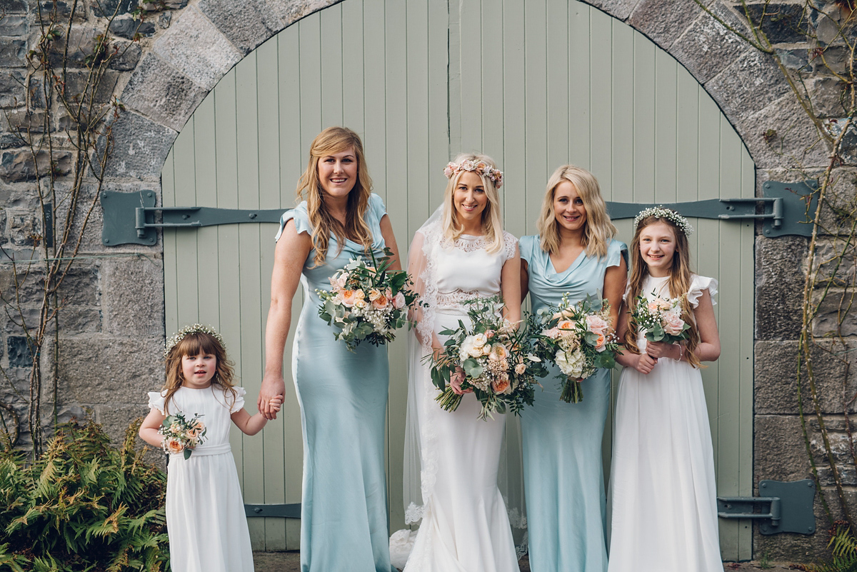 Bride Heidi wears Rime Arodaky separates for her French wedding in Ireland. Kat Mervyn Photography.