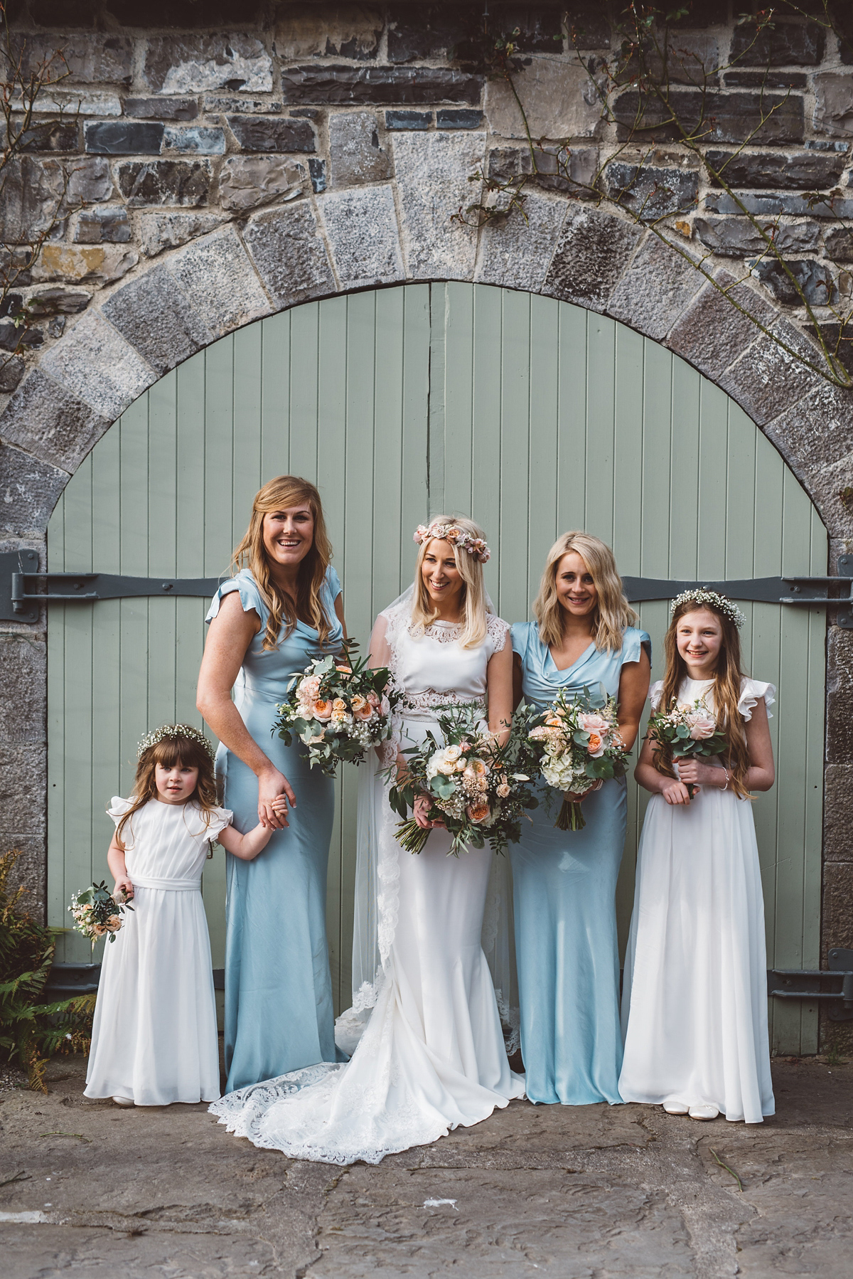 Bride Heidi wears Rime Arodaky separates for her French wedding in Ireland. Kat Mervyn Photography.