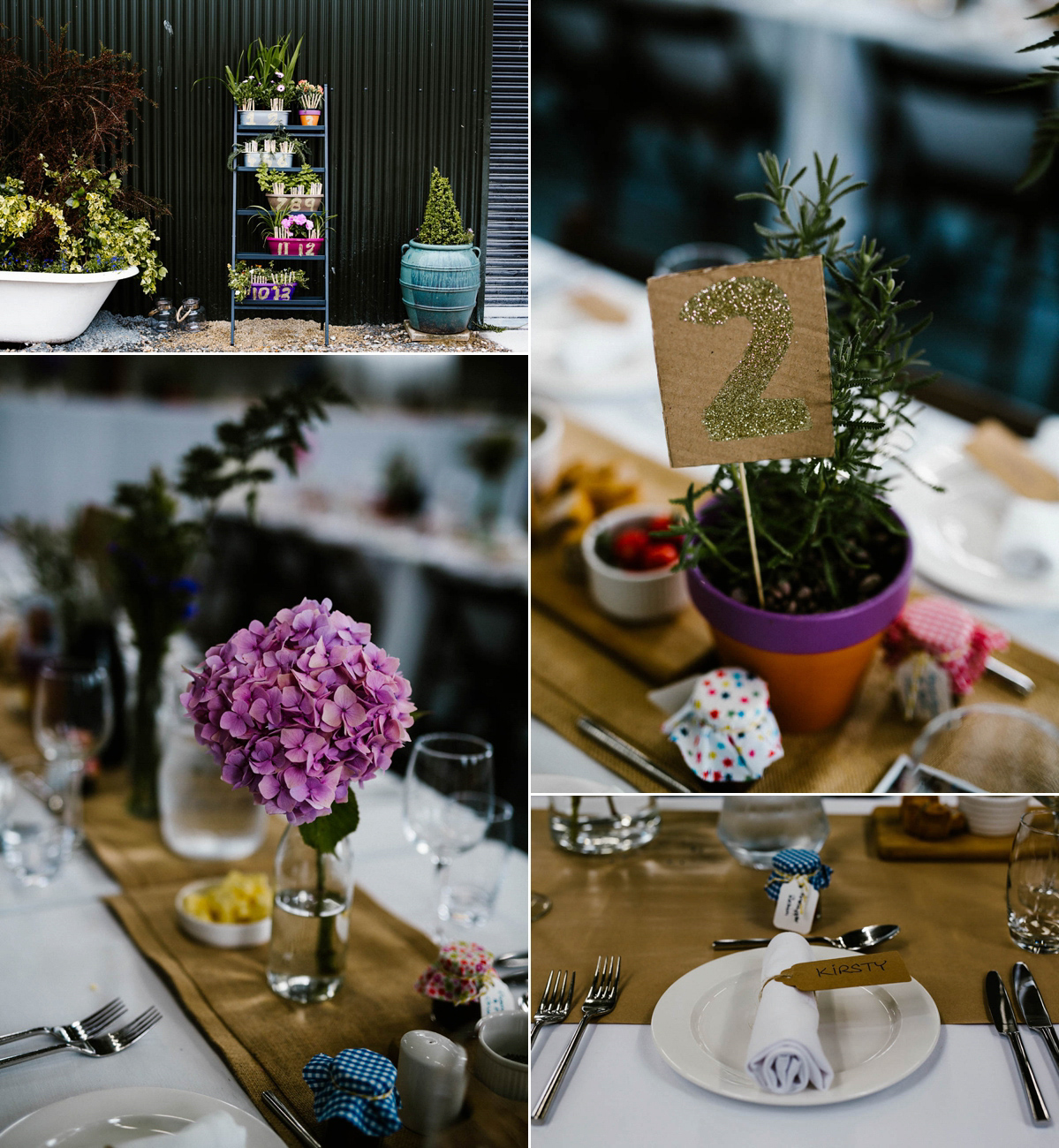 Kirsty wore a Rue de Seine gown from Leonie C. Bridal boutique in Brighton. Her handmade, Summer wedding took place in a Game of Thrones venue in Downpatrick. It was filled with floral chandeliers. Photography by Honey and the Moon.