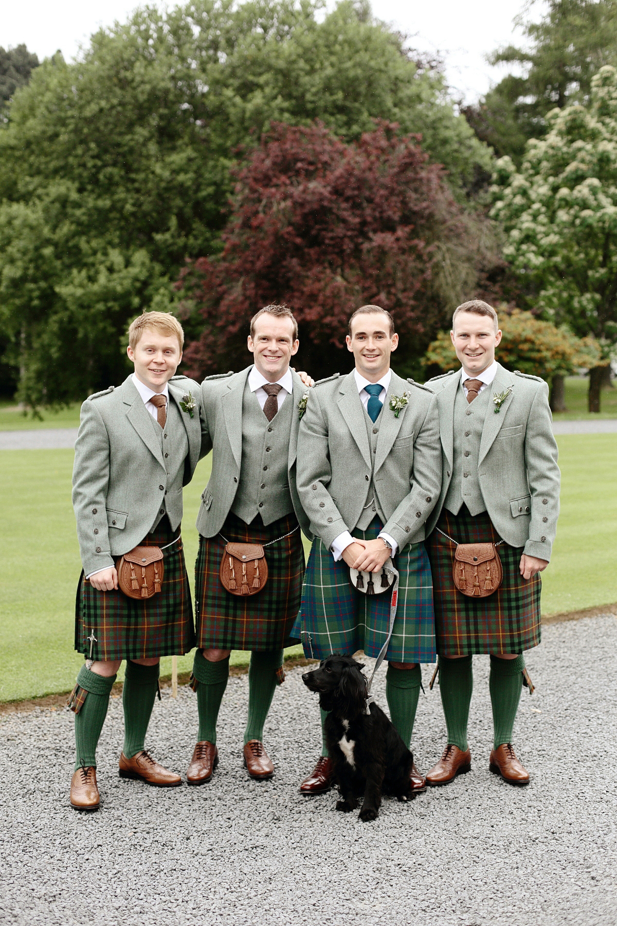 watters dress walled garden wedding scotland dasha caffrey photography 12 1