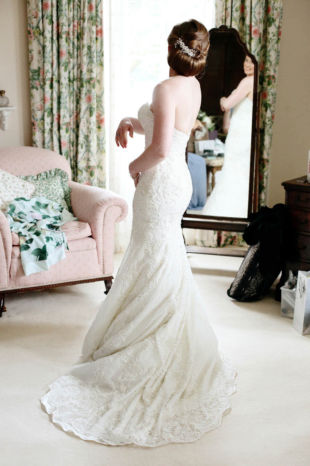 watters dress walled garden wedding scotland dasha caffrey photography 18 1