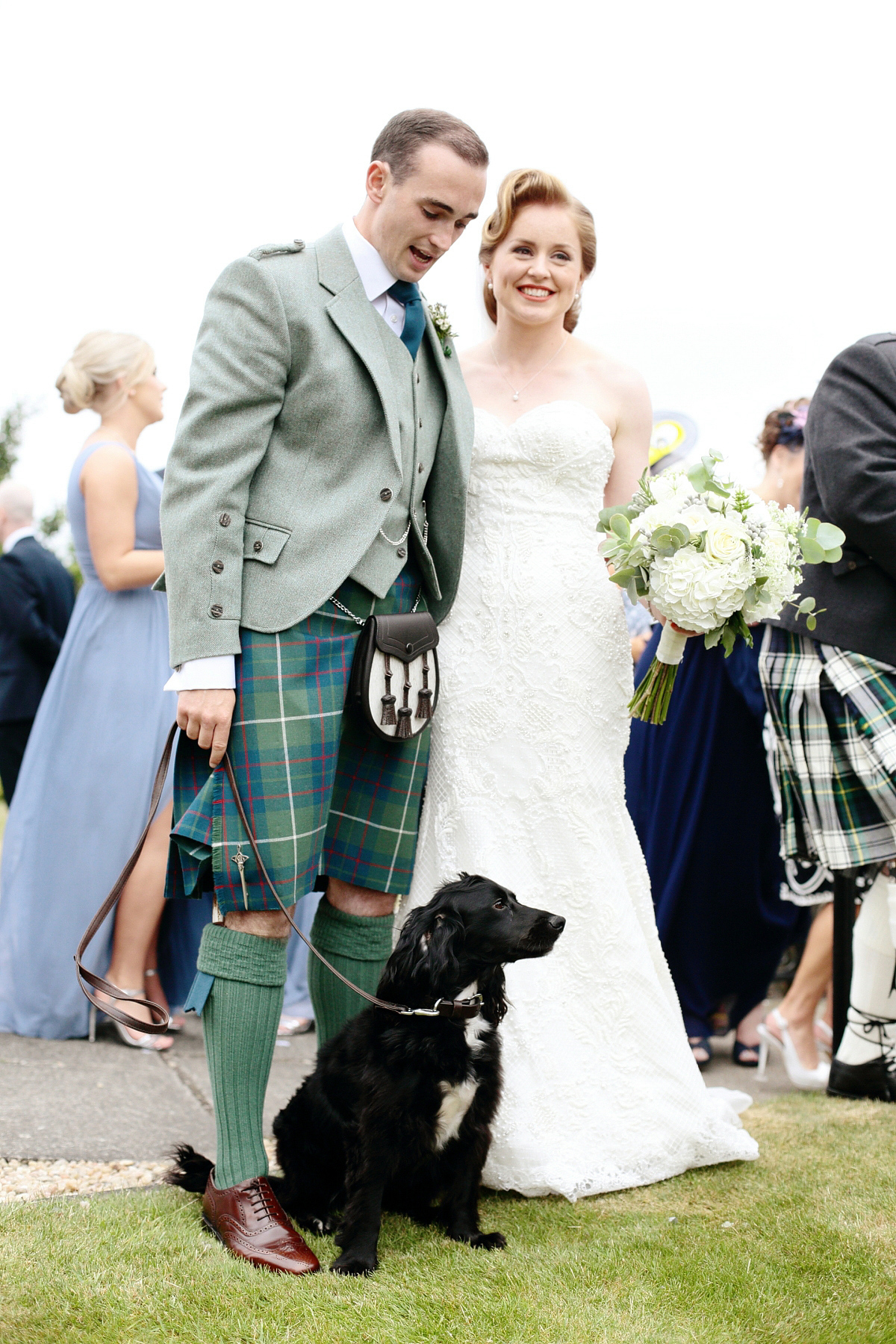 watters dress walled garden wedding scotland dasha caffrey photography 42 1