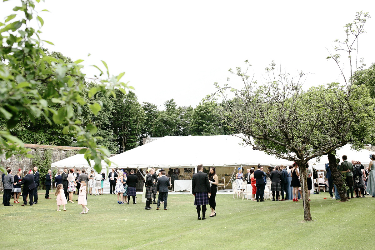 watters dress walled garden wedding scotland dasha caffrey photography 50 1