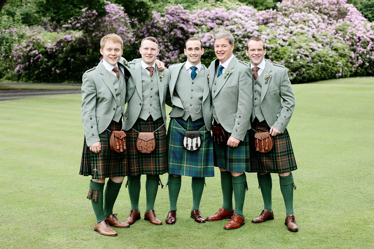 watters dress walled garden wedding scotland dasha caffrey photography 57 1