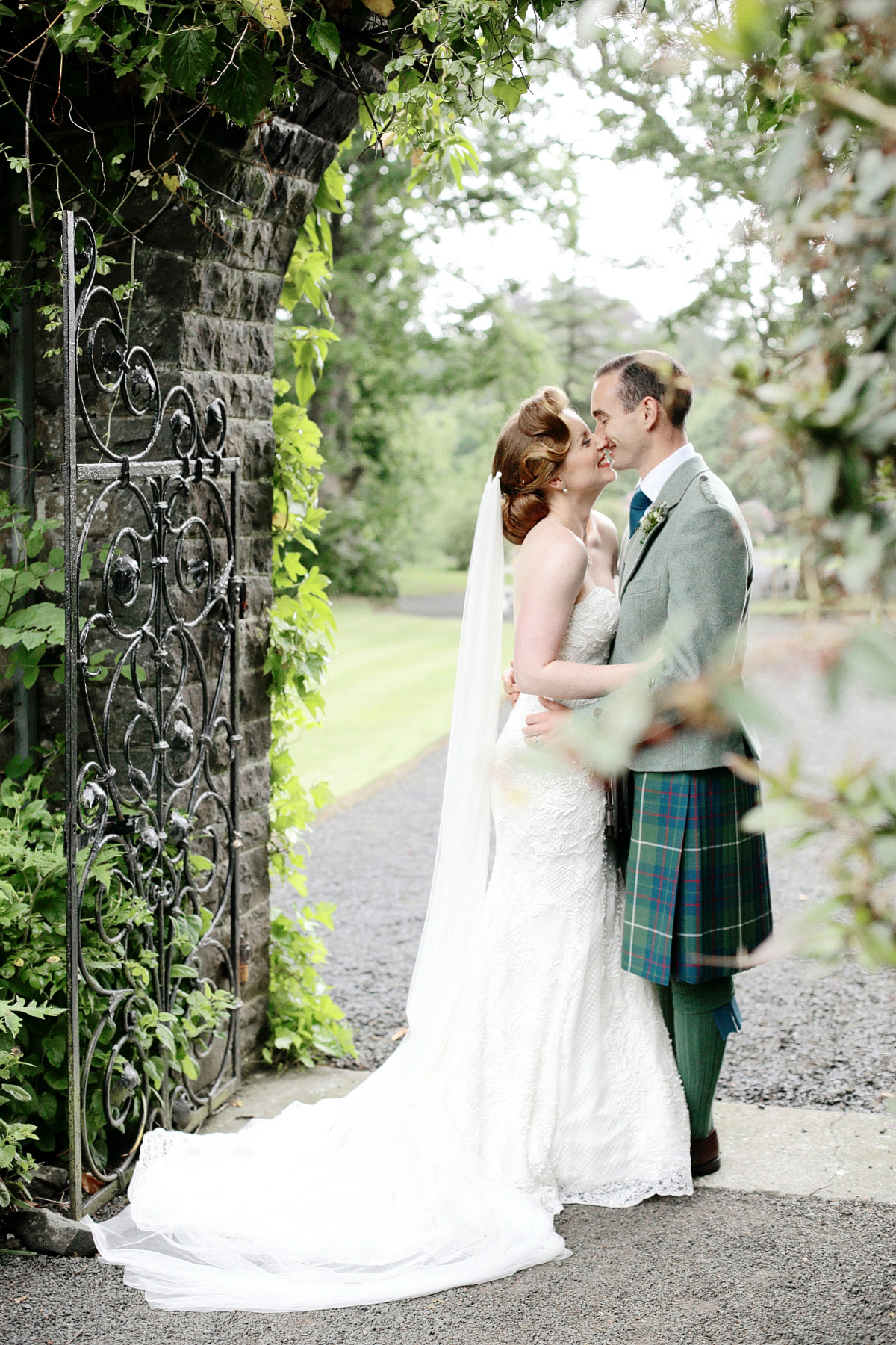 watters dress walled garden wedding scotland dasha caffrey photography 62 1
