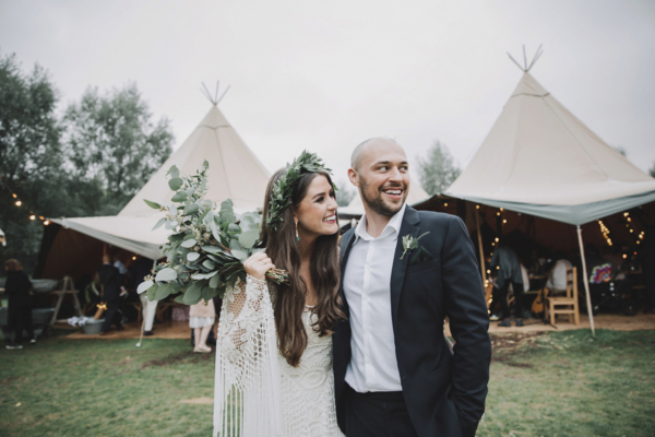 A Rue De Seine Gown For an Organic, Kinfolk Inspired, Bohemian Wedding