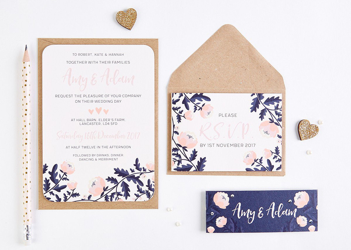 wpid466153 norma dorothy wedding stationery Blush and Navy Floral Wedding Invitation Bundle 317 1 - Win Your Wedding Invitations (Worth £500) From The Fabulous norma&dorothy wpid466153 norma dorothy wedding stationery Blush and Navy Floral Wedding Invitation Bundle 317 1
