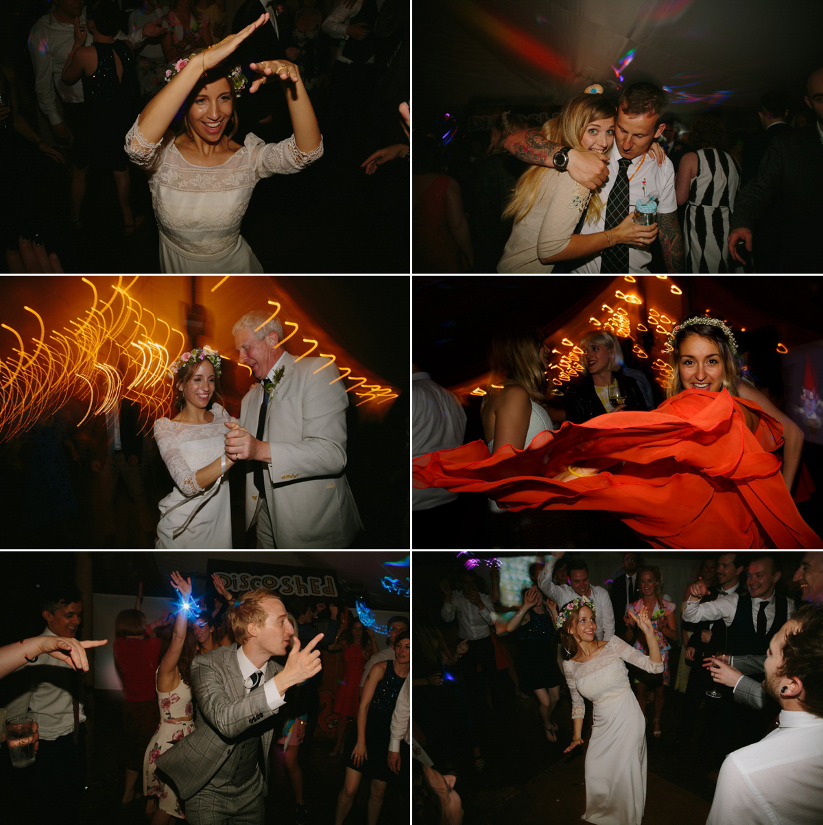 Elizabeth wore a Laure de Sagazan gown for her romantic, fun and colourful Somerset wedding. Photography by The Retreat.