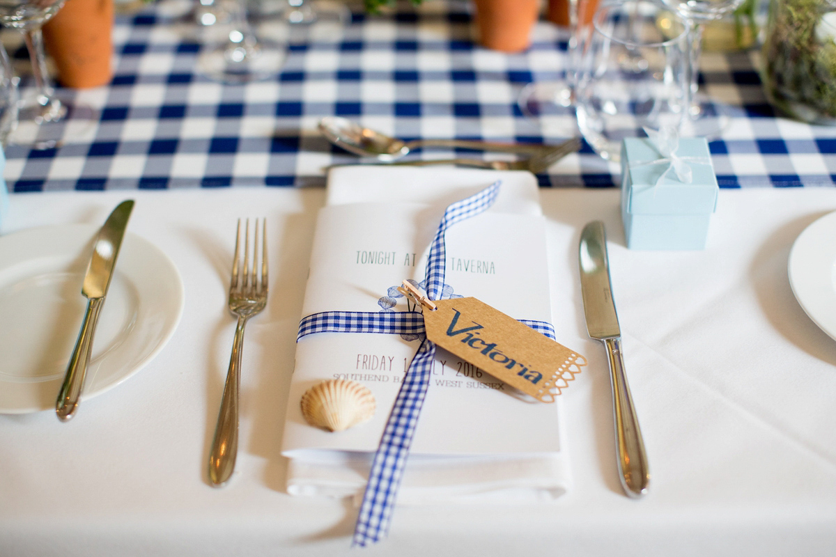 Victoria wore a Cymbeline Paris gown from Mirror Mirror Bridal in Islington for her relaxed and romantic country wedding. The reception was styled like a Green Tavern with long banquet tables. Photography by Helen Cawte.