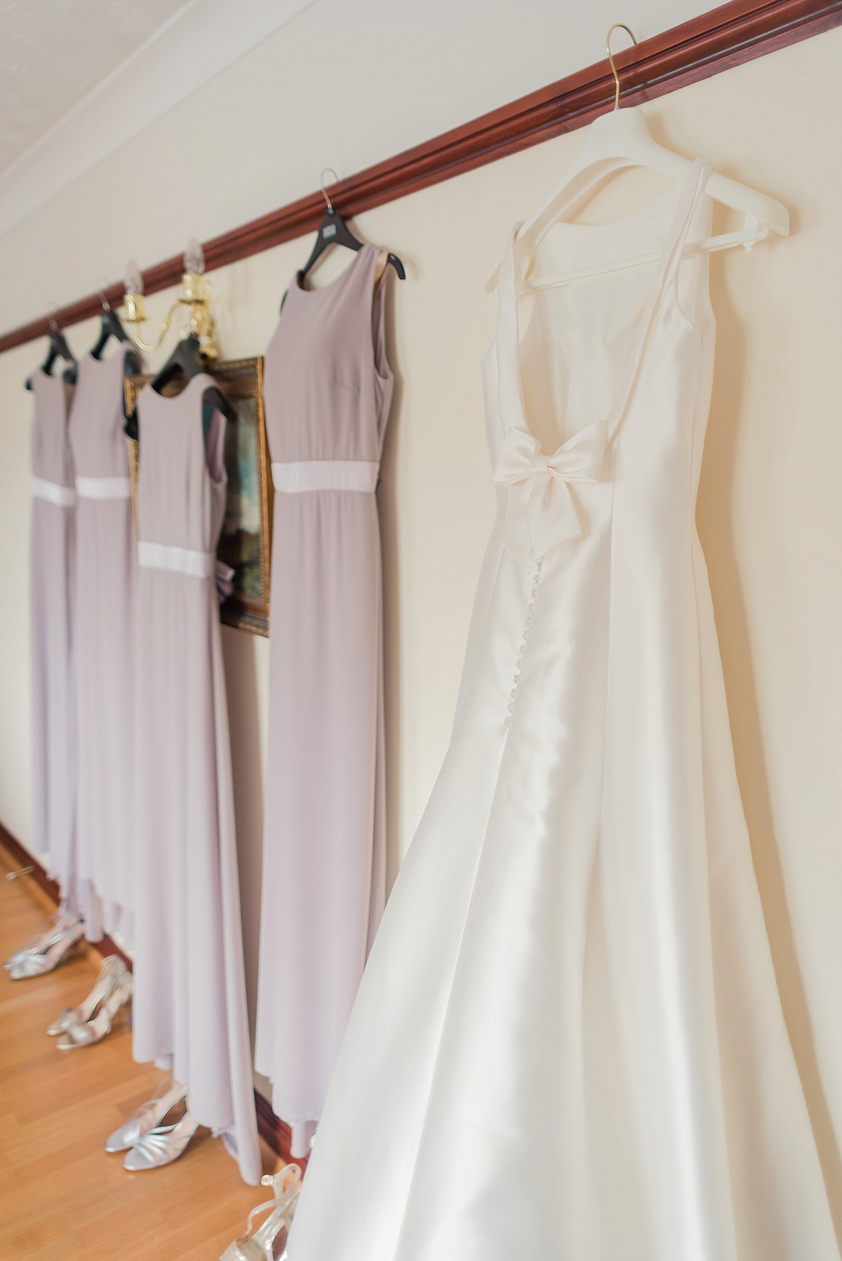 Lyndsey wore a Pronovias gown for her cycling inspired Suffolk Village wedding. Photography by Kerrie Mitchell.