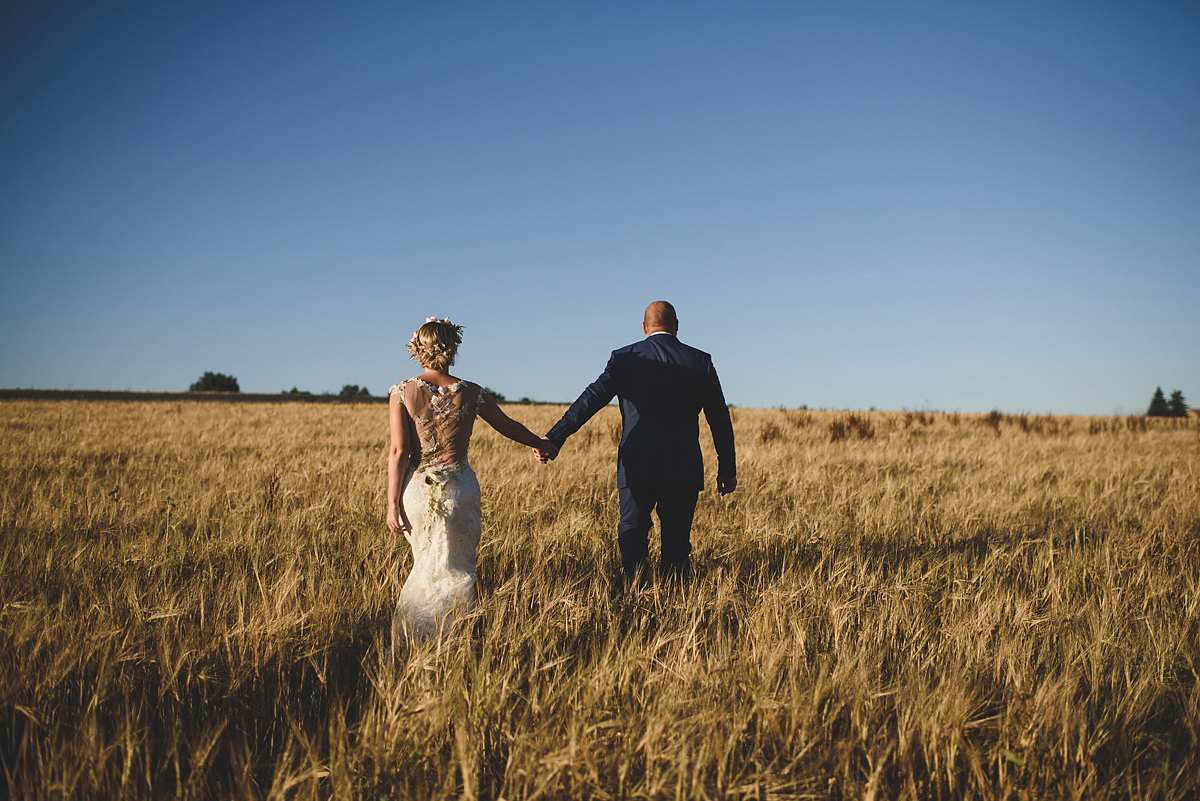 Helaina and Dan had an English country garden-meets French boho chic wedding at Chateau La Durantie in The Dordogne. Photography by Rik Pennington.