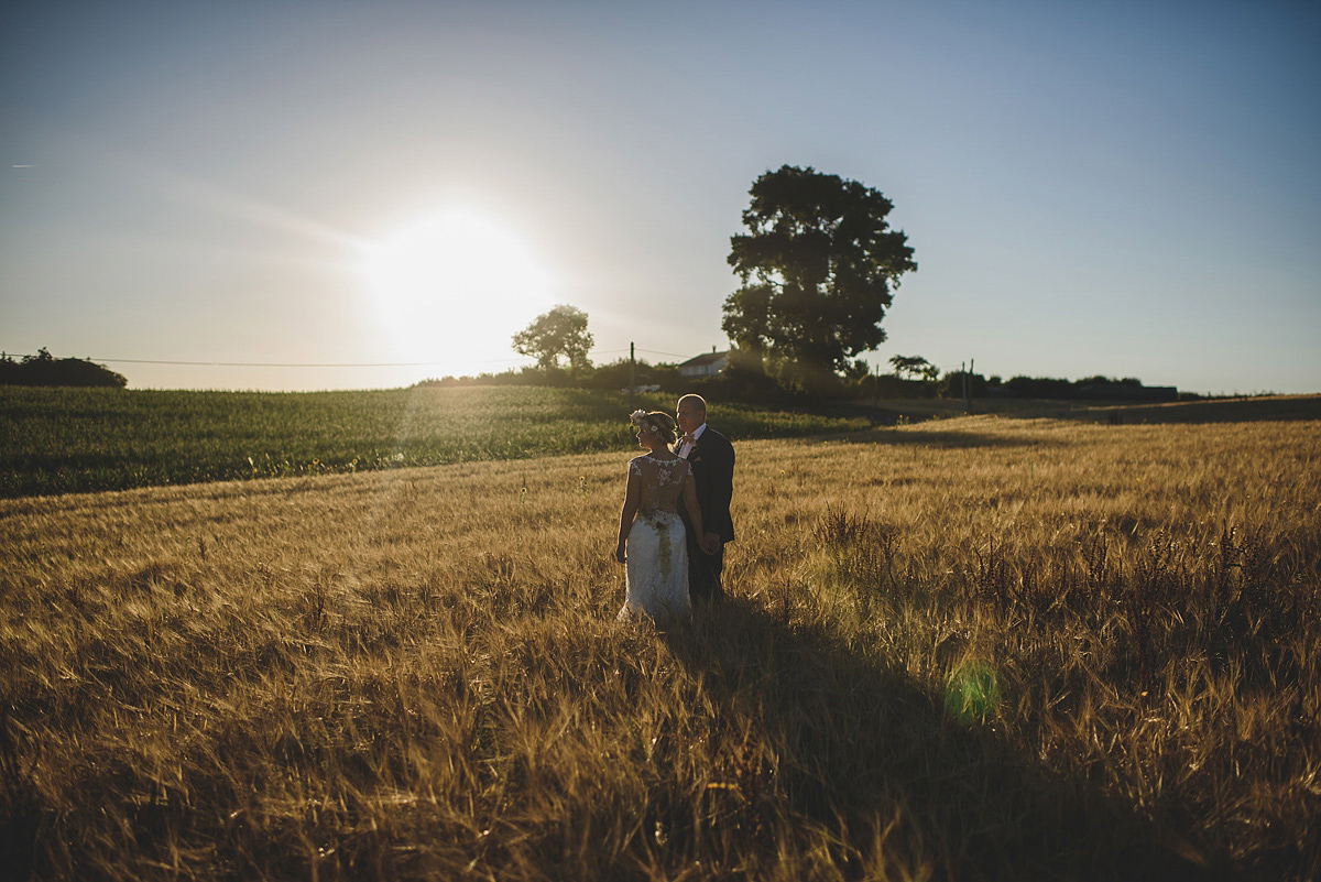 Helaina and Dan had an English country garden-meets French boho chic wedding at Chateau La Durantie in The Dordogne. Photography by Rik Pennington.