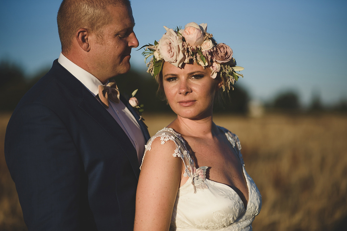 Helaina and Dan had an English country garden-meets French boho chic wedding at Chateau La Durantie in The Dordogne. Photography by Rik Pennington.