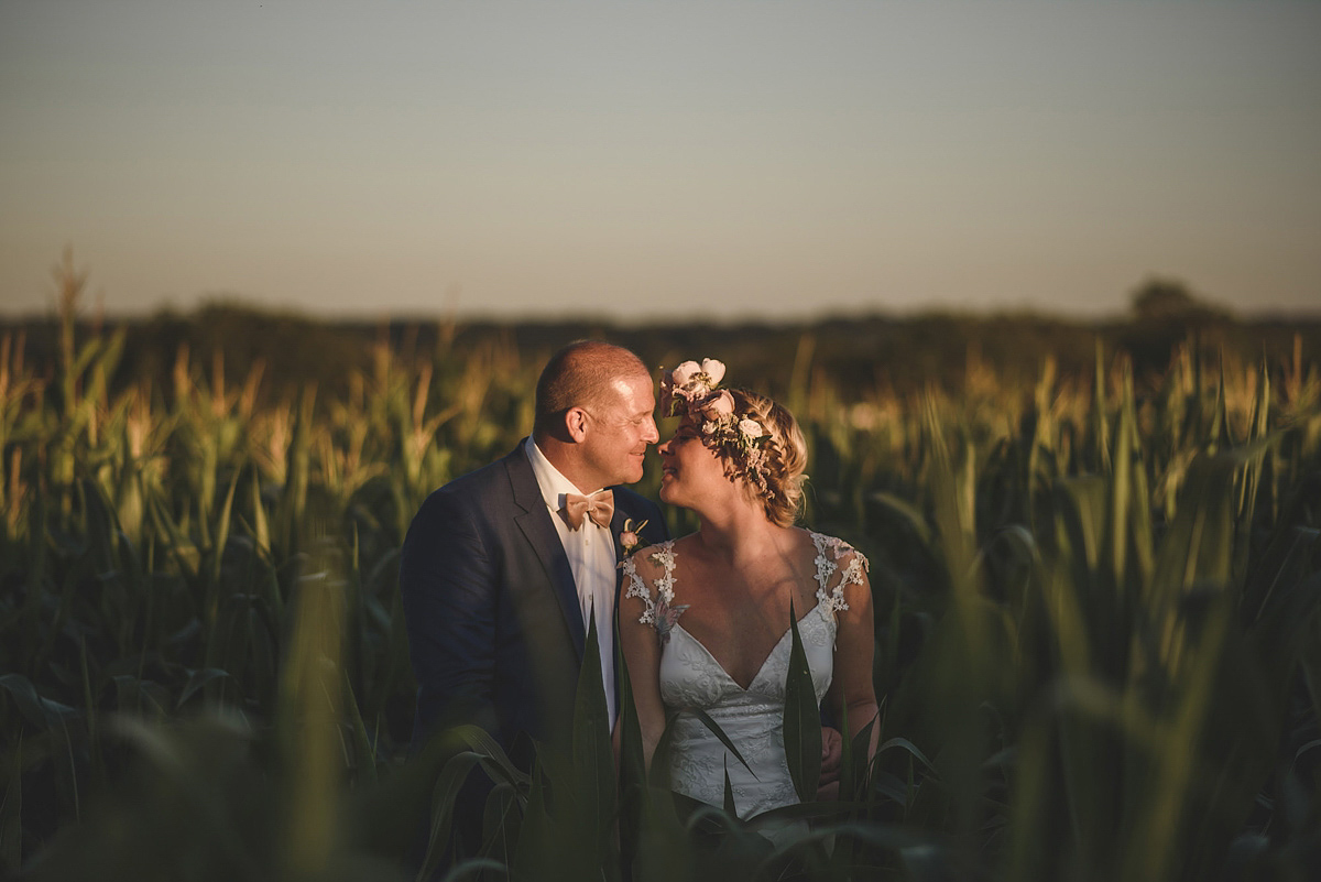 Helaina and Dan had an English country garden-meets French boho chic wedding at Chateau La Durantie in The Dordogne. Photography by Rik Pennington.