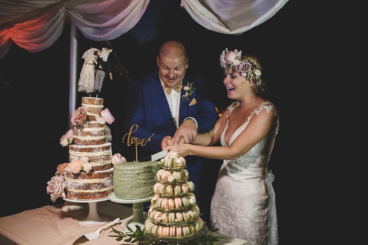 Helaina and Dan had an English country garden-meets French boho chic wedding at Chateau La Durantie in The Dordogne. Photography by Rik Pennington.