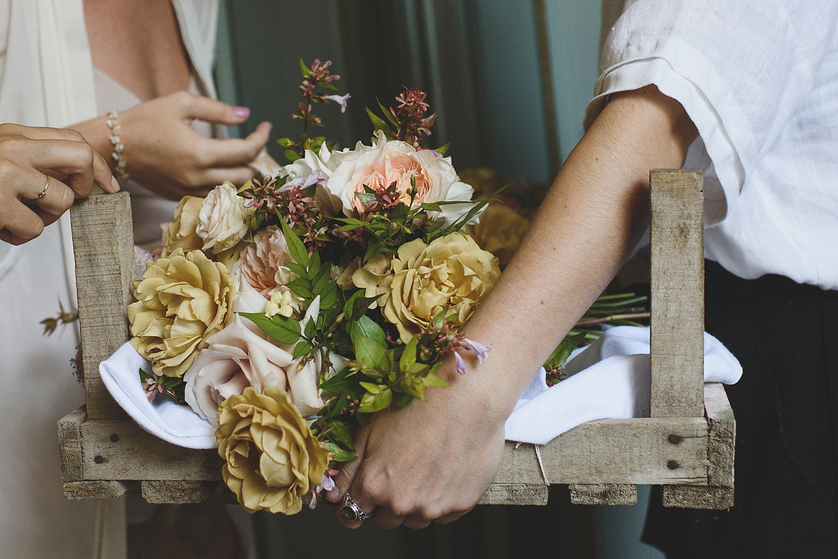 Helaina and Dan had an English country garden-meets French boho chic wedding at Chateau La Durantie in The Dordogne. Photography by Rik Pennington.