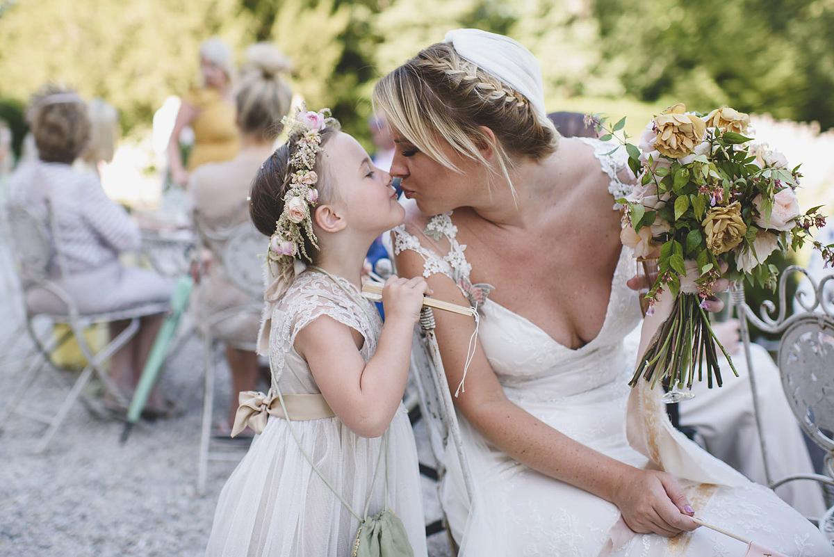 Helaina and Dan had an English country garden-meets French boho chic wedding at Chateau La Durantie in The Dordogne. Photography by Rik Pennington.