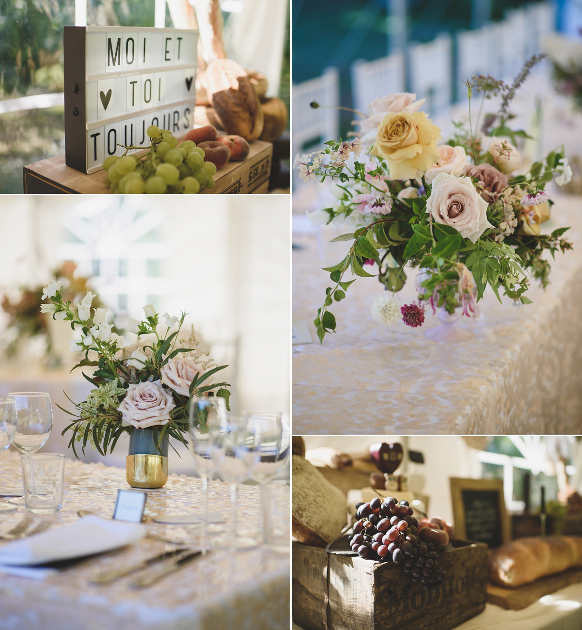 Helaina and Dan had an English country garden-meets French boho chic wedding at Chateau La Durantie in The Dordogne. Photography by Rik Pennington.