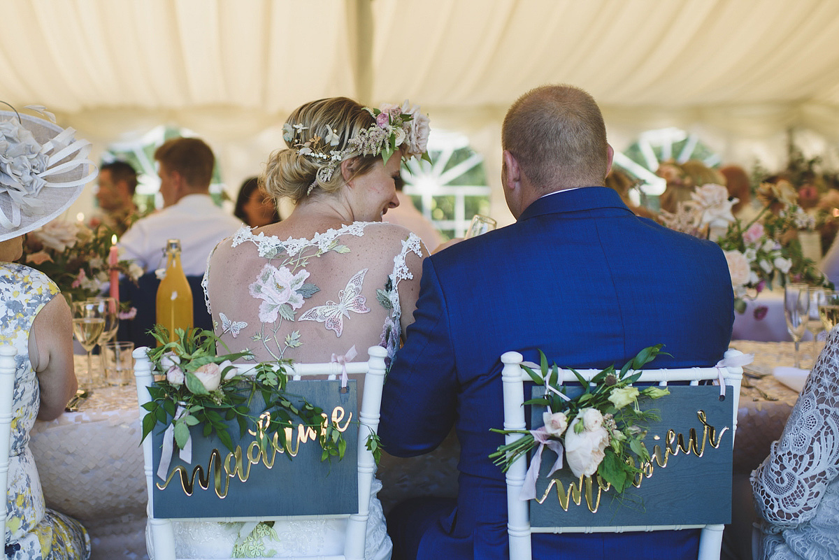 Helaina and Dan had an English country garden-meets French boho chic wedding at Chateau La Durantie in The Dordogne. Photography by Rik Pennington.