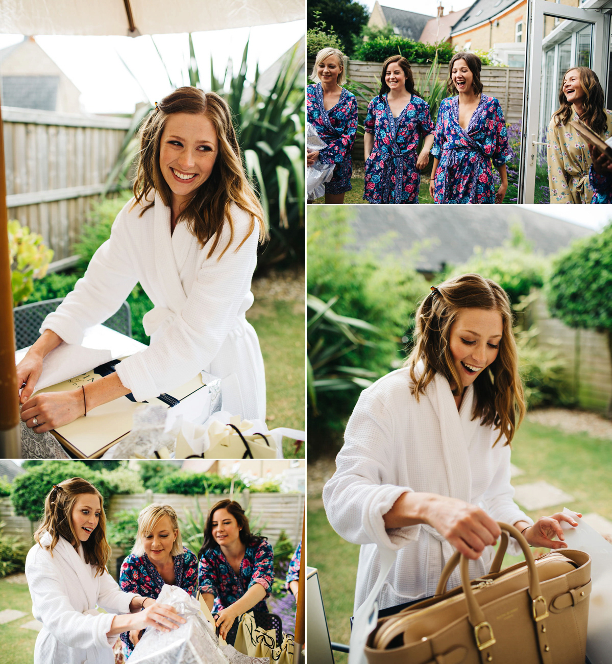 Sarah wore a Grace Loves Lace dress for her rustic Dorset barn wedding with paper cranes. Photography by Richard Skins.