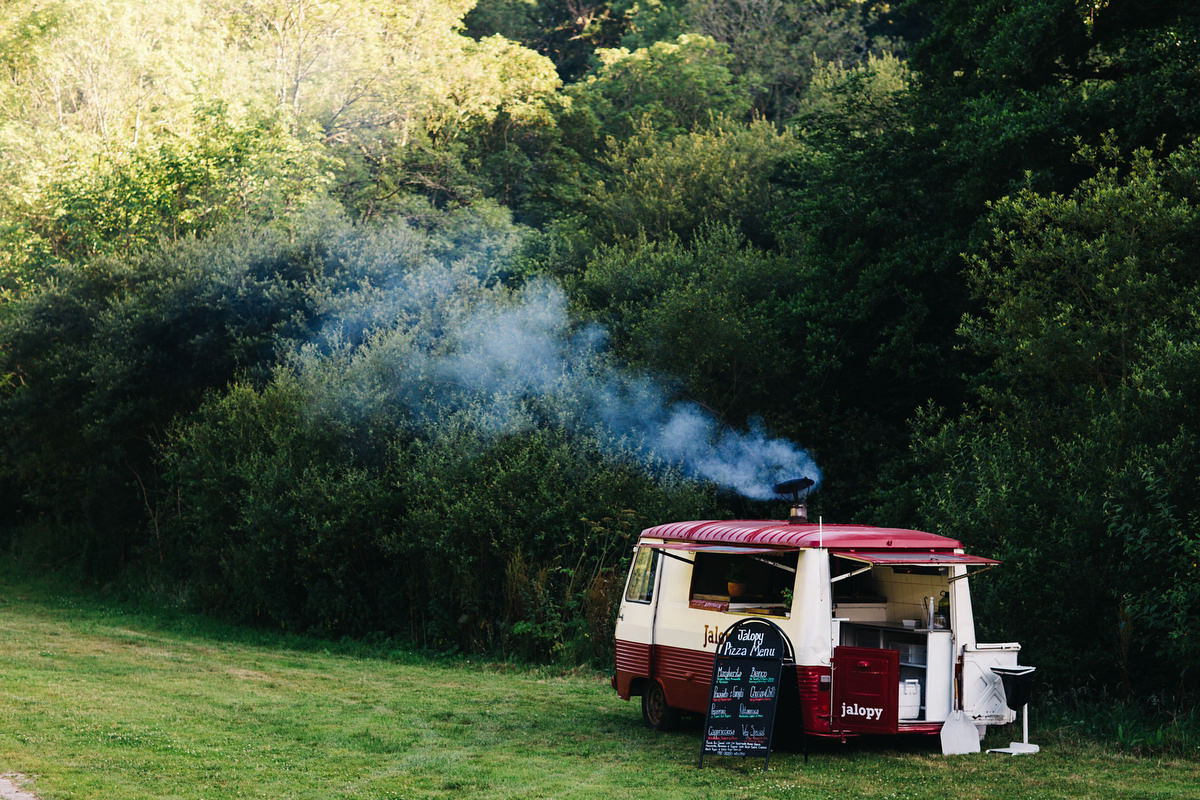 Sarah wore a Grace Loves Lace dress for her rustic Dorset barn wedding with paper cranes. Photography by Richard Skins.