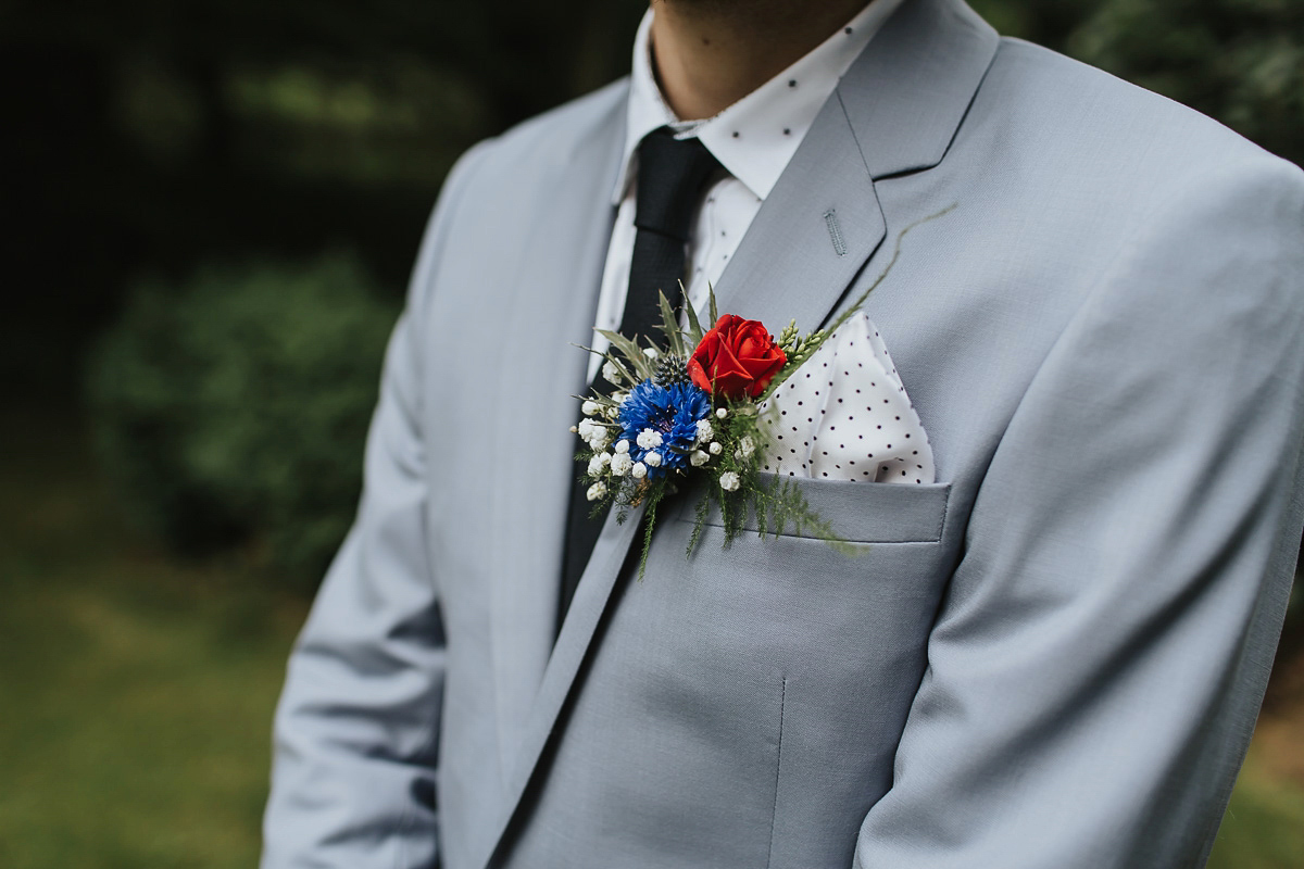 Kate were a personalised and embroidered Hermione de Paula gown for her Cripps Barn Wedding. Photography by Lee Garland.