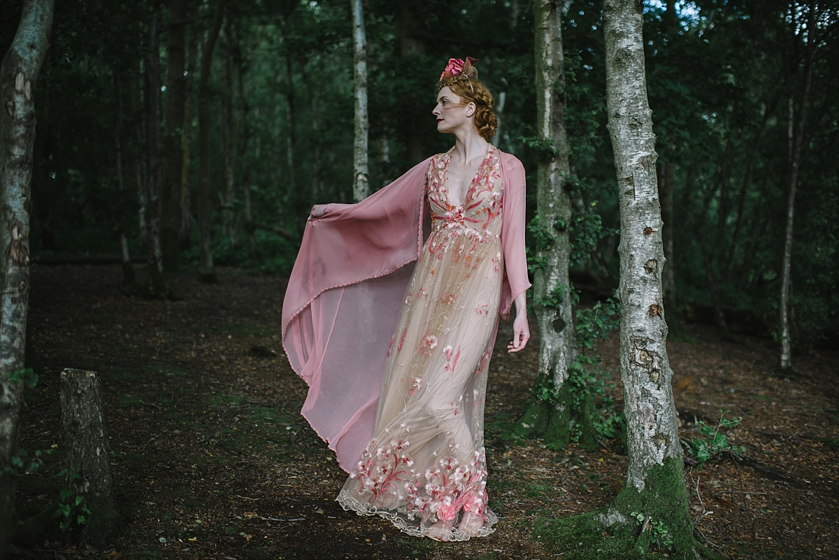 Fragonard coral pink nude embroidered tulle wedding dress JoanneFlemingDesign JMS 16 WEB