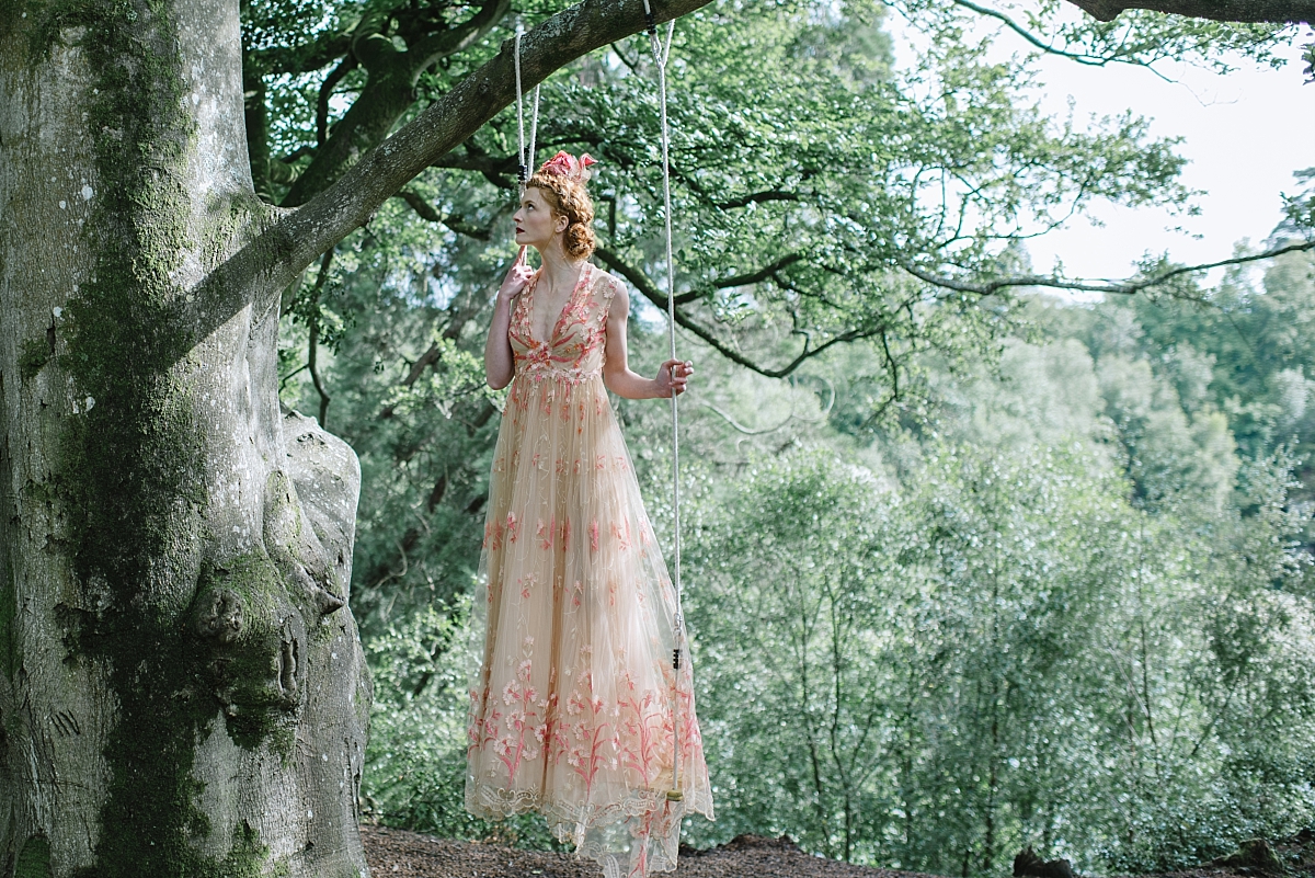 Fragonard coral pink nude embroidered tulle wedding dress JoanneFlemingDesign JMS 8 WEB