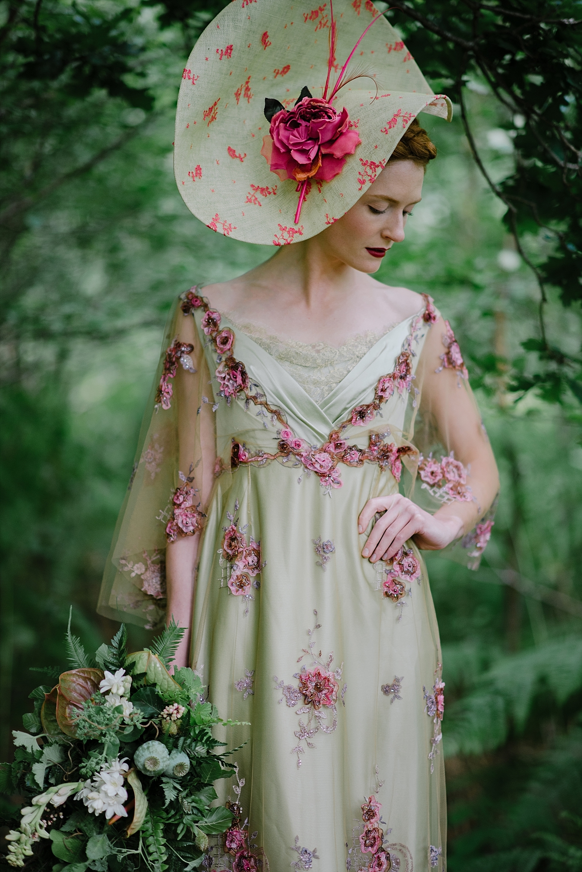 Gainsborough belle epoque green lilac wedding dress JoanneFlemingDesign JMS 8 WEB