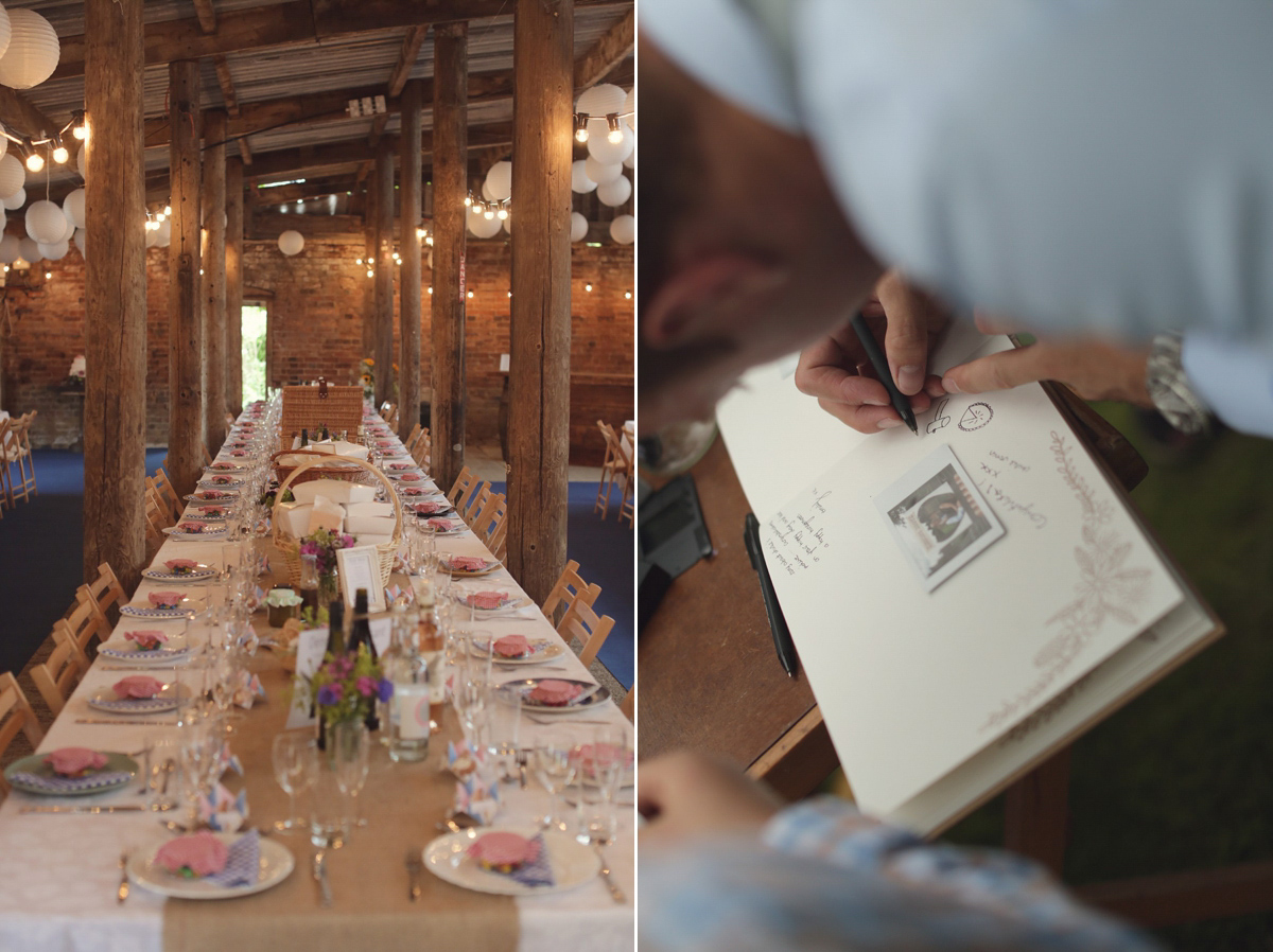 Laure de Sagazan colourful barn wedding 17 1