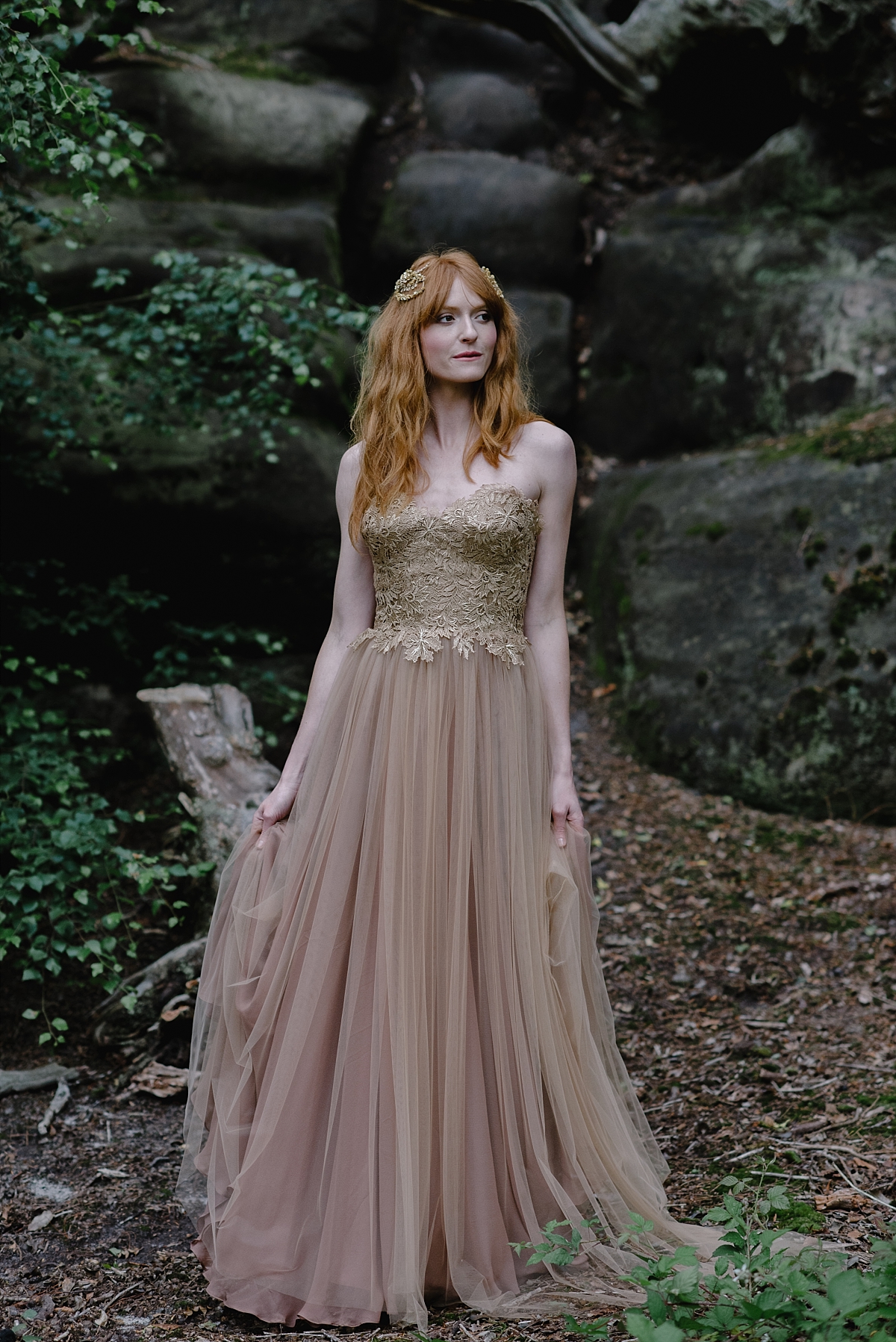 Tadema gilded gold lace nude tulle wedding dress JoanneFlemingDesign JMS 12 WEB
